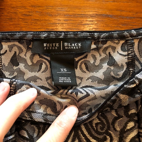 White House Black Market Metallic Top - Picture 5 of 6